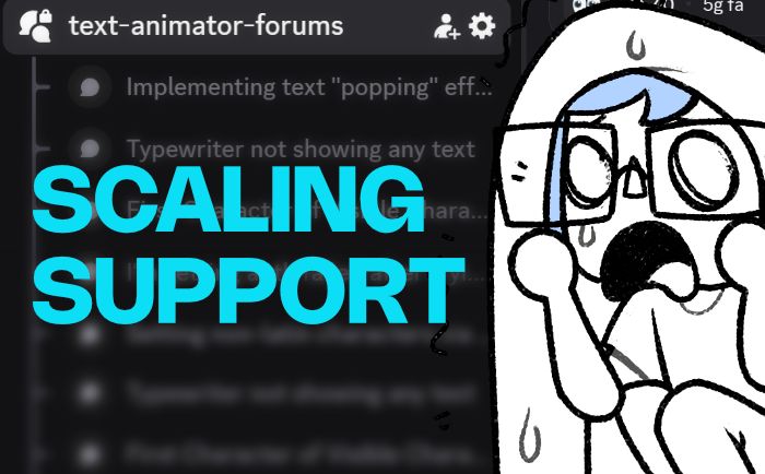 We are scaling support requests