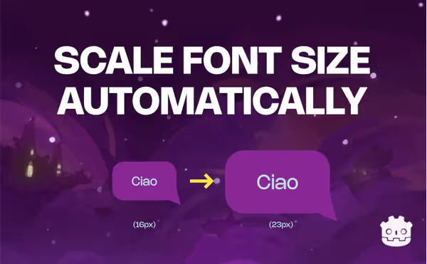 How to dynamically scale font size in Godot