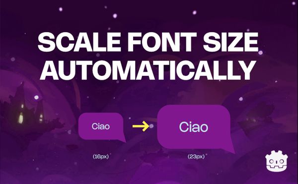 How to dynamically scale font size in Godot